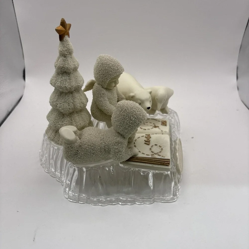 Vtg~Dept 56 Snowbabies Let's Go See Jack Frost Penguin 10th Anniversary 68850